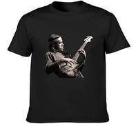 WARM KISS Jaco Pastorius Jazz Cool Retro Graphic Print Men's 100% Cotton Casual T Shirt Black M