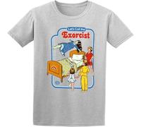 WARM KISS Let's Call The Exorcist Shirt T Shirts for Mens Grey XXL