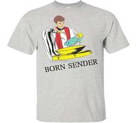WARM KISS Vintage Nelk Boys Full Send Born Sender T Shirt Graphic Adults Men's Tees Grey 3XL