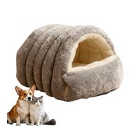 Warm Kitten Bed - Cat Beds & Pet House, Winter-Warm Dome-Shaped Pet House, Semi-Enclosed Cat Dome, Foldable Fleece-Lined Cats Bed For Cats, Small Dogs, Rabbits | Indoor Pets Tent For Home, Apartment