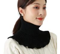 Warm Knitted Fake Collar Woolen Women Turtleneck False Detachable Neck Scarf Thicken Windproof Collars(A3)