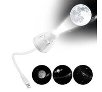 Warm Light & Star Projection Combo: This 2-in-1 star projector merges a warm, gentle lamp and a stunning starry sky display to meet nighttime ambiance needs, creating a romantic and calming atmosphere