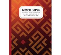 Warm Lines - Graph Paper Composition Notebook 8.5" x 11": Quad Ruled 4x4 | 100 Pages - Math, Science, Engineering, Drawing