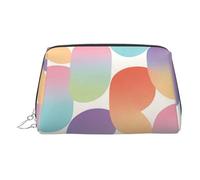 Warm Love Print Chic - Bolsa de maquillaje de viaje, bonita bolsa de cosméticos para mujer, para bolso y uso sobre la marcha, Desenfoque degradado cálido, One Size, Clásico
