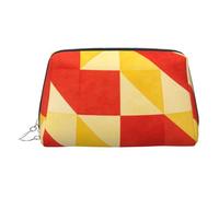 Warm Love Print Chic - Bolsa de maquillaje de viaje, bonita bolsa de cosméticos para mujer, para bolso y uso sobre la marcha, Tri naranja, One Size, Clásico
