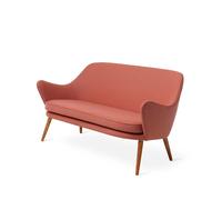Warm Nordic Sofá Dwell 2 plazas tela hero 511 blush. patas de roble ahumado