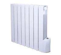 Warm Tech ELE5411074171919 Radiador Eléctrico de Inercia de Fluido 1200W 230V hasta 50m3 Blanco