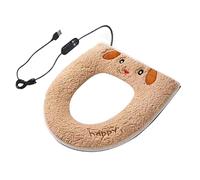 Warm Toilet Seat - Soft USB Powered Cover for Adjustable Comfort | Timer Control with Easy Setup, Design, Compact Style for Bathroom Washroom Home Hotel Apartment