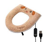 Warm Toilet Seat - USB Powered Temperature Setting Cover, Electric Lightweight Commode Pad, Resilient Soft Fabric, Skid Resistant Underside, Provides Gentle Heat, Ideal for Cold Weather