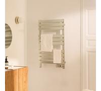 WARM TOWEL - Toallero Eléctrico De Suelo O Pared 500W Acero Inoxidable