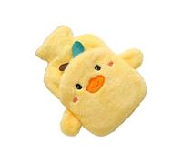 Warm Water Bag - 1L Heat Thrapy Bottle, Cute Animal Plush Cover, Winter Comfort Warmer | Menstrual Muscle Shoulder Relief Women Kids Travel Bed Sports Injuries, Leak Resistant Design, Soft Tuoch