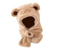 Warm Winter Hat Scarf Combo for Boys Girls Soft Fleece with Ear Flaps Machine Washable Design Machine Washable Toddler Winter Cap