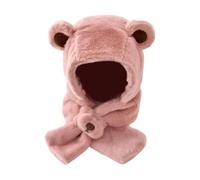 Warm Winter Hat Scarf Combo for Boys Girls Soft Fleece with Ear Flaps Machine Washable Design Machine Washable Toddler Winter Cap