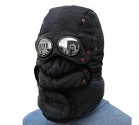 Warm Winter Hat - Talla Thick Winter Hat | Plush Cotton Polyester - Unisex AviatorHat with Goggles Face | Full Protection Ear Eye Warmth | Cycling Skiing Climbing Outdoor Sports, Negro