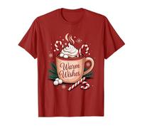 Warm Wishes Hot Cocoa Cozy Christmas Candy Hot Chocolate Camiseta