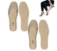 Warm Wool Insoles, Felt Shoe Inserts, Cuttable Boot Liners, Shock Absorption Insoles, 11.81x3.94 Inches, Perfect for Men and Women Comfortable Foot Padding