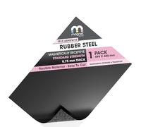 WarMag Hoja de acero de goma autoadhesiva grande | Hoja de metal suave (ferroso) | bandeja de almacenamiento magnética para miniaturas o atrae otros imanes ligeros | A2+ 62 x 42 cm | 0,75 mm de grosor