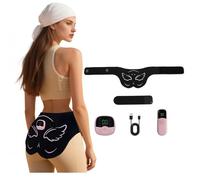 Warmforwel Entrenador de Cadera EMS Levantar Glúteos,30 Niveles de Intensidad,10 Modos,Masajeador Glúteos USB Estimulador ABS para Moldear el Cuerpo,Control Remoto Inalámbrico,Cinturón Extensible