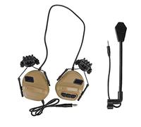 WarmHeartting Auriculares tácticos militares con adaptador de riel rápido para casco y accesorios de comunicación para micrófono para adulto