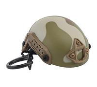 WarmHeartting Llavero Abridor de Botellas de Cerveza con Llaveros, Abrebotellas Mini Airsoft Fast Forma de Casco Táctico Colgante Adornos para Fanáticos del Ejército Colección Decorativa