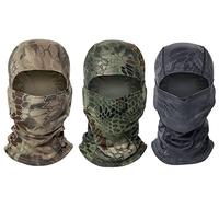 WarmHeartting Mascara de Caza Pasamontañas Camuflaje Balaclava Mascarilla Facial Capucha para Motocicleta, Ciclismo, Táctica, Esquí, Sombrero, Forro para el Casco