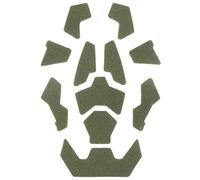 WarmHeartting Tactical Airsoft Fast - Accesorio para Casco, Parches para Casco, Cierre de Gancho y Bucle, Adhesivo mágico de Corte Alto, 11 Piezas/Juego, Verde Militar