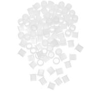 Warmhm 100 Tapones de Plástico Blancos Reutilizables y Redondos para Botellas de Vino, Fáciles de Instalar, Ideales para Prevenir Derrames en Macetas y Tuberías
