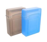 Warmhm 2 Piezas Funda para Discos Duros de 2,5 Pulgadas, Doble Ranura | Protección contra Golpes y Caídas, Diseño Portátil, Compatible Hdd, Estilo Elegante, Gris y Azul