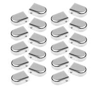 Warmhm 30 Piezas de Hebillas de Cordones de Zapatos de Latón en Color Plata, Cierre Rápido Que Previene Aflojamientos, para Hombres y Mujeres en Viajes y Diversas Ocasiones