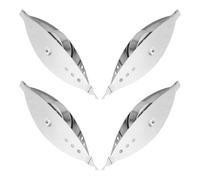 Warmhm 4 Piezas Lanzadera de Metal Plateado con Bobina, Herramienta para Encaje a Mano, Protege Calidad del Hilo y Facilita Flujo sin Esfuerzo para Manualidades