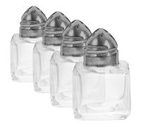Warmhm 4 Tarros de Herméticos Salero y Pimentero para Condimentos Mezcla de Especias, Pack de 4 Unidades para Barbacoa y Exteriores