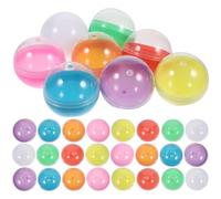 Warmhm 50 bolas de huevo de Pascua huecas de 45 mm bolas de lotería sorpresa bola vacía cerveza pong bolas cápsula gacha bolas decoraciones bola tirando niño pp