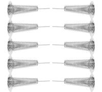 Warmhm 50 Piezas Resortes Oscilantes Base de Resorte de Hierro Plata Adhesivo para Manualidades y Decoración de Salpicaderos