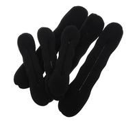 Warmhm 6 Piezas Máquina para Hacer Bollos Desordenados Tejido Flexible y Esponja Negra, Accesorio Versátil para Moños en Bodas y Fiestas para Mujeres