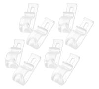 Warmhm 8piezas Pinzas de Seguridad para Persianas Enrollables Unidades Transparentes con Tornillos Ganchos Aplicables para Cortinas con Cuerda Fijación Segura para Estores Interiores