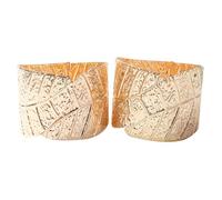 Warmhm Abrazaderas para y Sujeción para Cortinas de Aleación Dorada Diseño de Hoja Elegante y Simple, Juego de 2 Piezas Hogar o Tienda