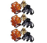 Warmhm Accesorios el Cabello de Mujer con Diseño de Octópodo y Tiburón, Antideslizantes 9 Pinzas Pequeñas de Plástico para Uso en Eventos Nocturnos y Rutina Diaria