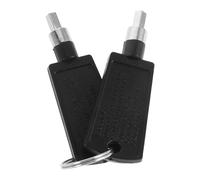 Warmhm accesorios para el refrigerador, llave de cerradura del congelador, 4.5mm pentagonal head, negro, plástico, enhances security, prevents lock damage, congeladores pequeños