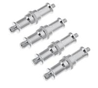 Warmhm Adaptador de Tornillo Convertidor para Cámara y Equipo de Iluminación 1/4 a 3/8 de Acero Inoxidable Compacto y Estándar Pack de 4 Piezas para Video E Entrevista