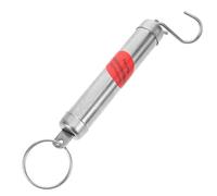 Warmhm Báscula Portátil de Gancho Mecanismo Preciso de Resorte, Capacidad 5kg, Acero Inoxidable, Diseño Tradicional y Ligera para Pesar Verduras y Compras al Aire Libre