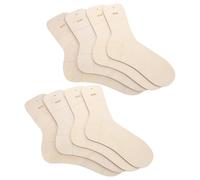 Warmhm Bloqueadores Ligera para Tejer 8 de Madera Beige de Calcetines Herramienta para Mantener la Forma de Medias en Actividades de Tejido y Manualidades