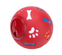 Warmhm Bola Dosificadora para Perros TPR, Comida Juguete Educativo Rojo | Dispensación de Alimento, Desarrolla Inteligencia, Suministros de Capacitación, Atracción por Aroma, para Mascota