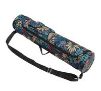 Warmhm Bolsa de Yoga Cilindro de Oxford de Estilo Nacional Hombro Estampado Ligero y Fácil de Usar para Guardar Esterilla de Yoga en Viajes y Senderismo