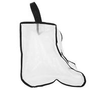 Warmhm Bolsa para Botas de Viaje Cremallera, Plegable y Resistente al Polvo, Material PVC Negro, Diseño Sencillo y Elegante para Organizar Botas Ecuestres Nieve
