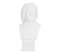 Warmhm Busto de Resina Escultura Artística Europea de Compositor Clásico Figura Realista en Color Blanco, Adecuado para Fotografía y Obsequio para Decoración de Escritorio