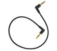 Warmhm Cable de Audio Flexible y Resistente de 3,5 Mm Doble Conector en Ángulo Cable Auxiliar Negro de Cobre Esmaltado para Equipos de Audio en Coches y Ordenadores