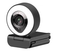 Warmhm Cámara Web Sensor de 5 4k y Luz de Relleno USB Automático para Plástico Resistente PC para Videollamadas y Transmisiones Real-Time