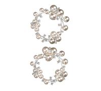 Warmhm Clips para Zapatos de Mujer Perlas y Aleación Plateada, 2 Piezas Fáciles de Colocar, Cómodos y Elegantes para Decoración Chic en Calzado