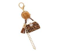 Warmhm Colgante Bolso Llavero Piel 5.00X2.36X0.39In Diseño Animal Print para Mujer Uso Diario Decoración de Mochilas y Teléfonos