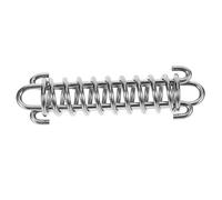 Warmhm Correa para Perros Grandes Resorte Amortiguador de Acero Inoxidable 304, Fuerte Fuerza de Tracción 41kg, Resistente y No se Deforma, Adecuado para Actividades al Aire Libre